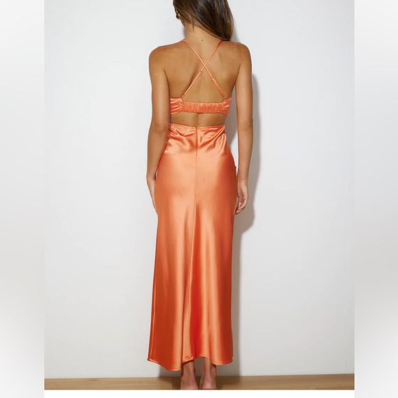 Hello molly LUXE GIRL ENTRANCE MAXI DRESS ORANGE size XL - Picture 7 of 7